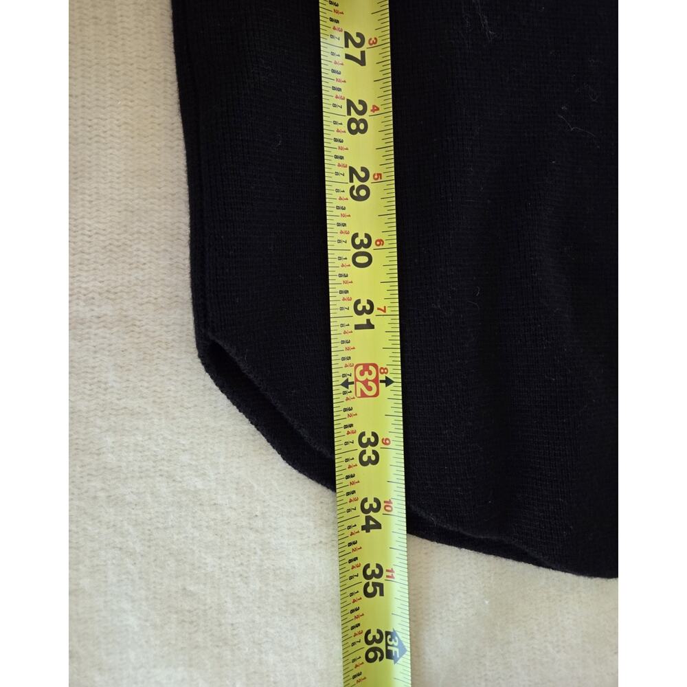 NWT Banana Republic Long Knit Sweater Jacket Shacket Coat Black Women's L - Picture 16 of 16